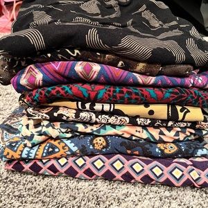 Lularoe leggings *lot of 9* tall and curvy